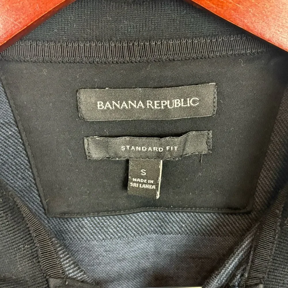 Banana Republic Striped Collared Polo Shirt‎